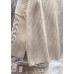 Women beige Sweater Wardrobes Refashion wild tunic high neck sweater