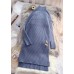Winter low high design Sweater high neck outfits Quotes blue Ugly knitted tops