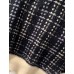 Vintage black plaid clothes For Women o neck patchwork oversize knitwear